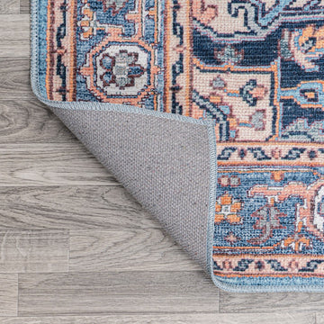 Cirali Ornate Large Medallion Washable Area Rug